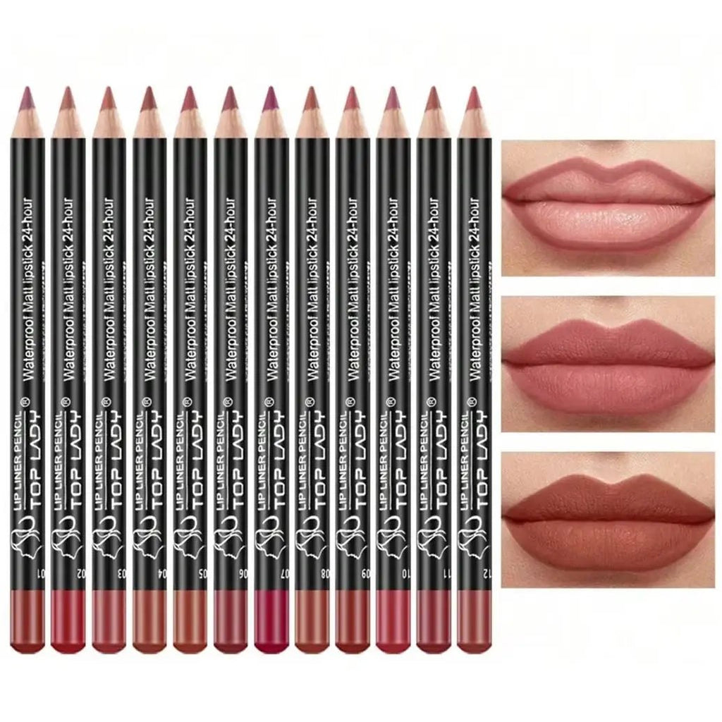 Ensemble 12 Crayons Lèvres Professionnels - FoytiShop