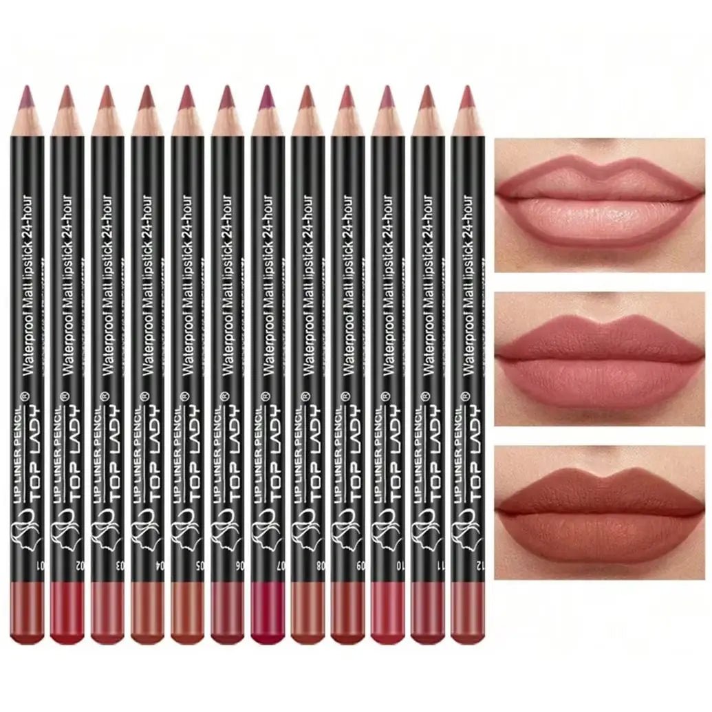 Ensemble 12 Crayons Lèvres Professionnels - FoytiShop