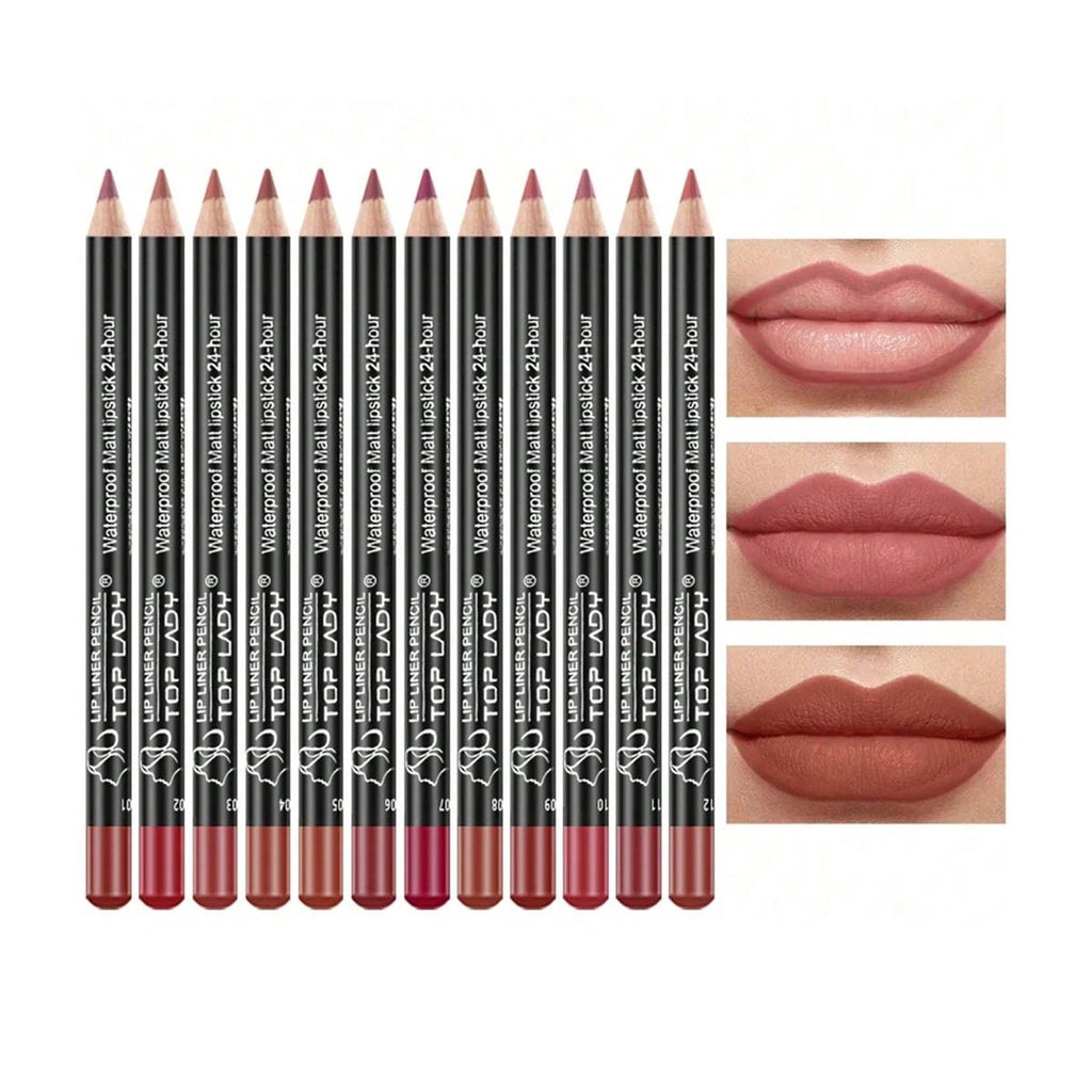 Ensemble 12 Crayons Lèvres Professionnels - FoytiShop