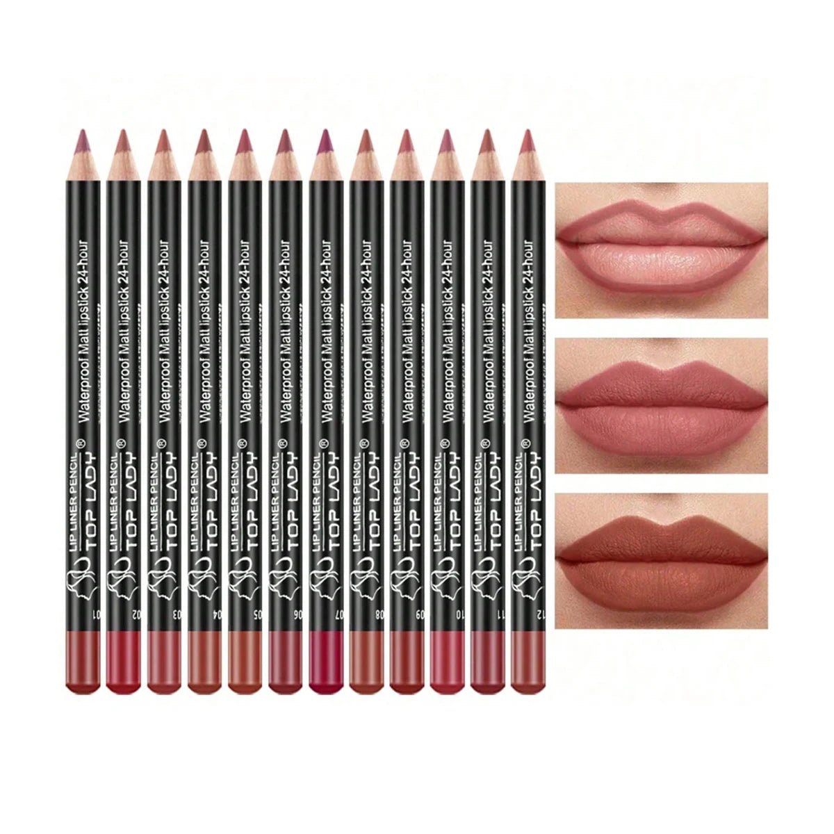 Ensemble 12 Crayons Lèvres Professionnels - FoytiShop