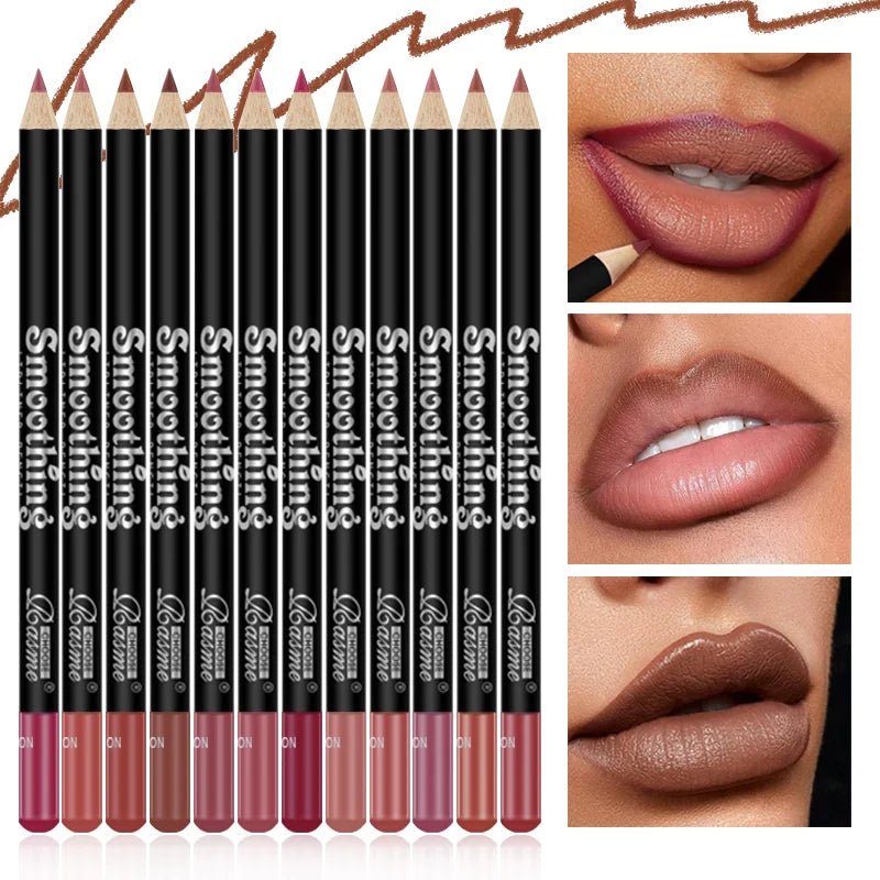 Ensemble 12 Crayons Lèvres Professionnels - FoytiShop