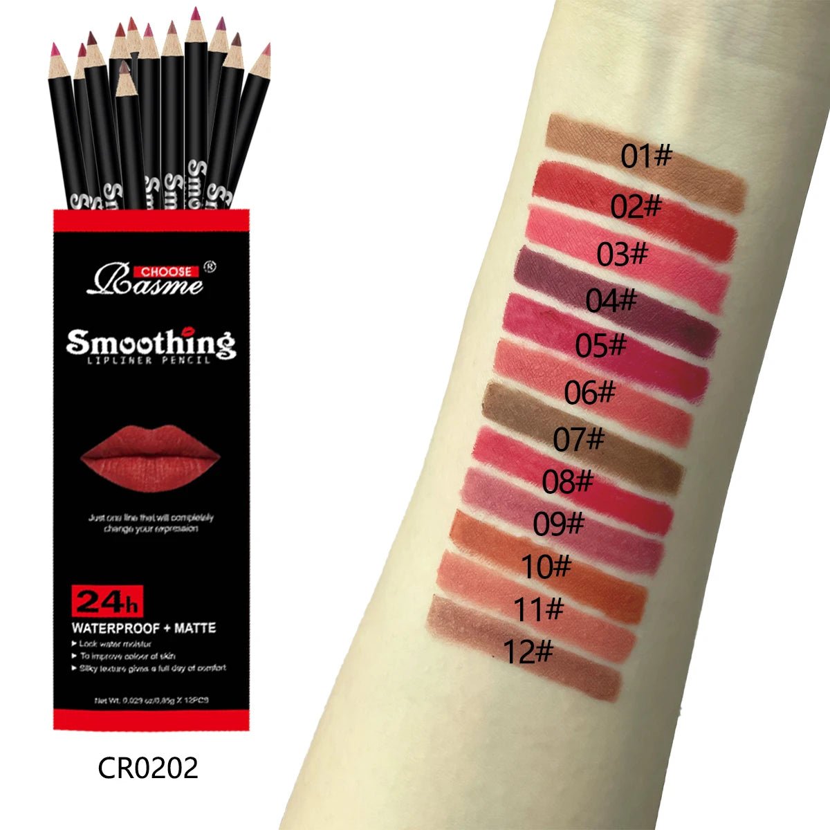 Ensemble 12 Crayons Lèvres Professionnels - FoytiShop