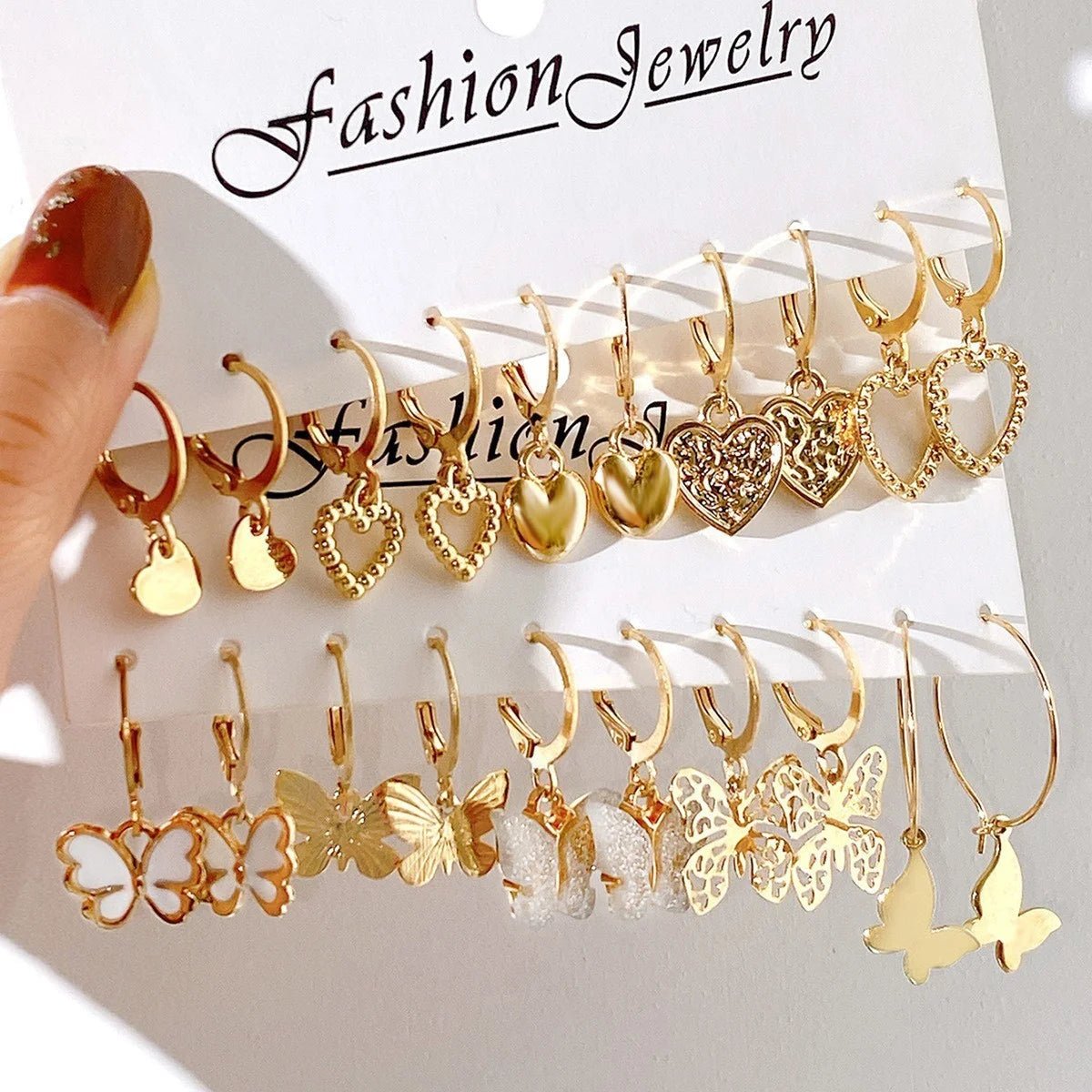 💎 Ensemble 24 Paires Petites Boucles d'Oreilles Créoles Vintage - FoytiShop