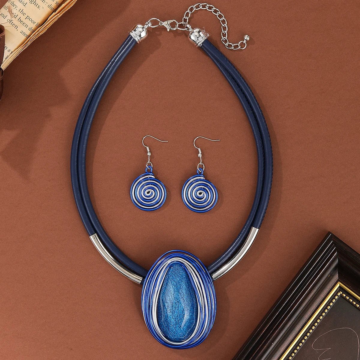 💎 Ensemble Bijoux Cristal Coloré Forme Ovale - Élégance PV - FoytiShop