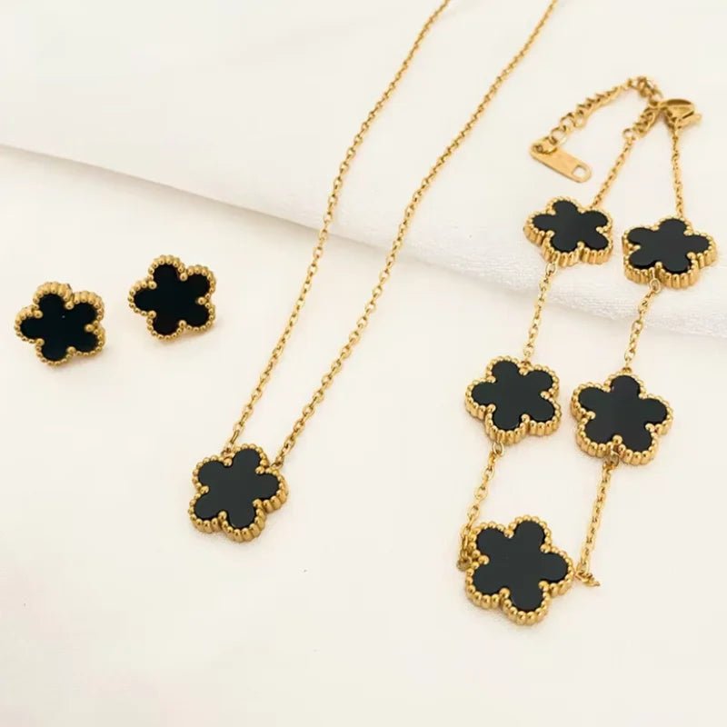 Ensemble Bijoux Fleur de Prunier 3 Pièces - FoytiShop