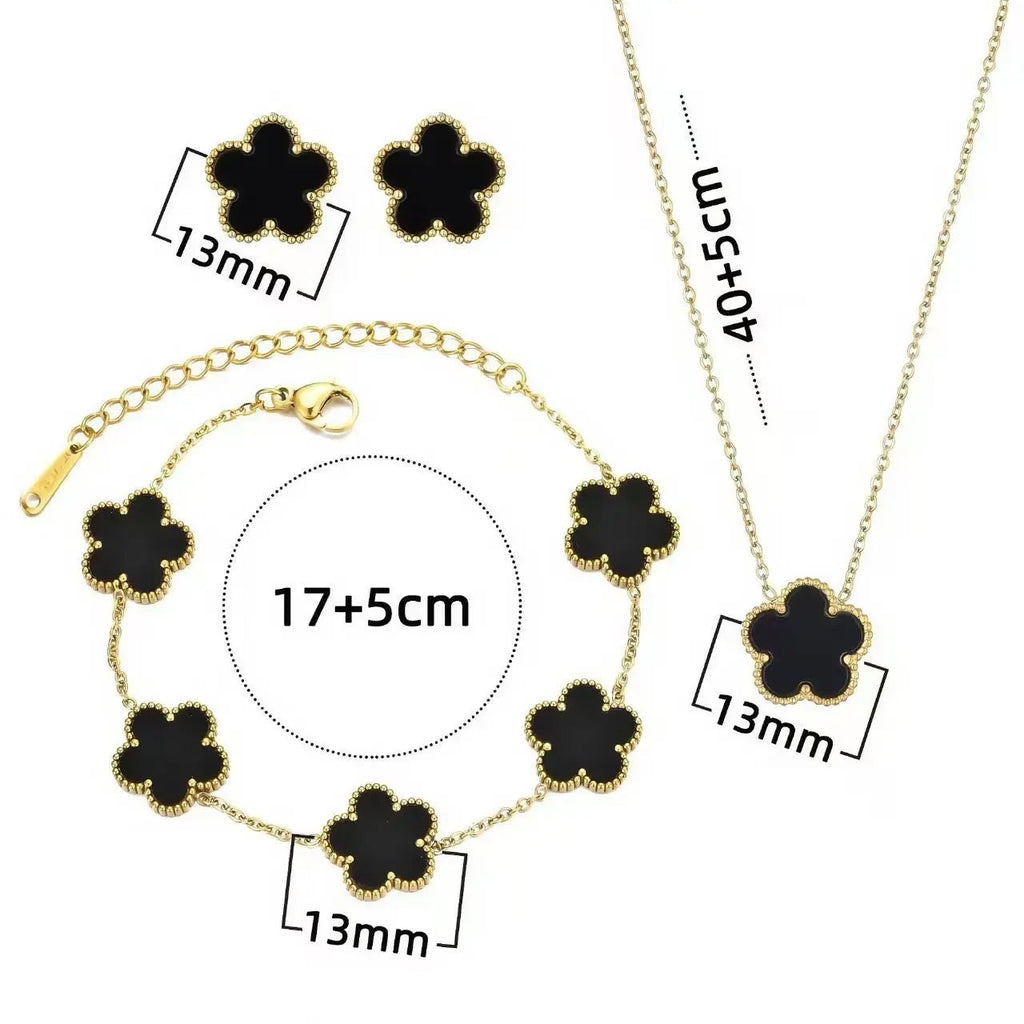 Ensemble Bijoux Fleur de Prunier 3 Pièces - FoytiShop
