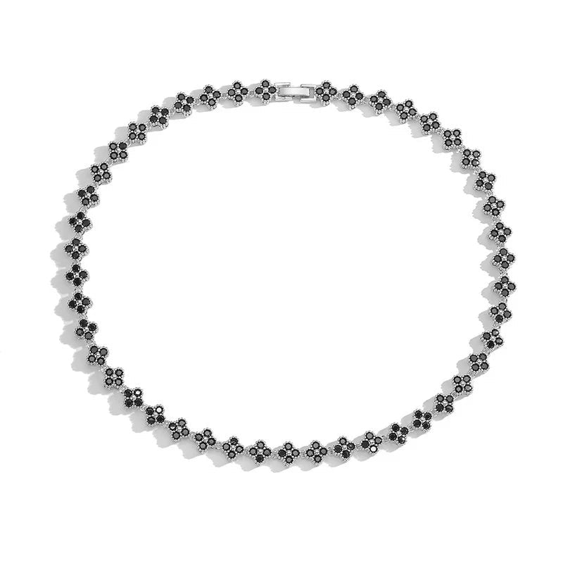 Ensemble Bijoux Fleurs Plaqué Or 18K – Collier & Bracelet Femme - FoytiShop
