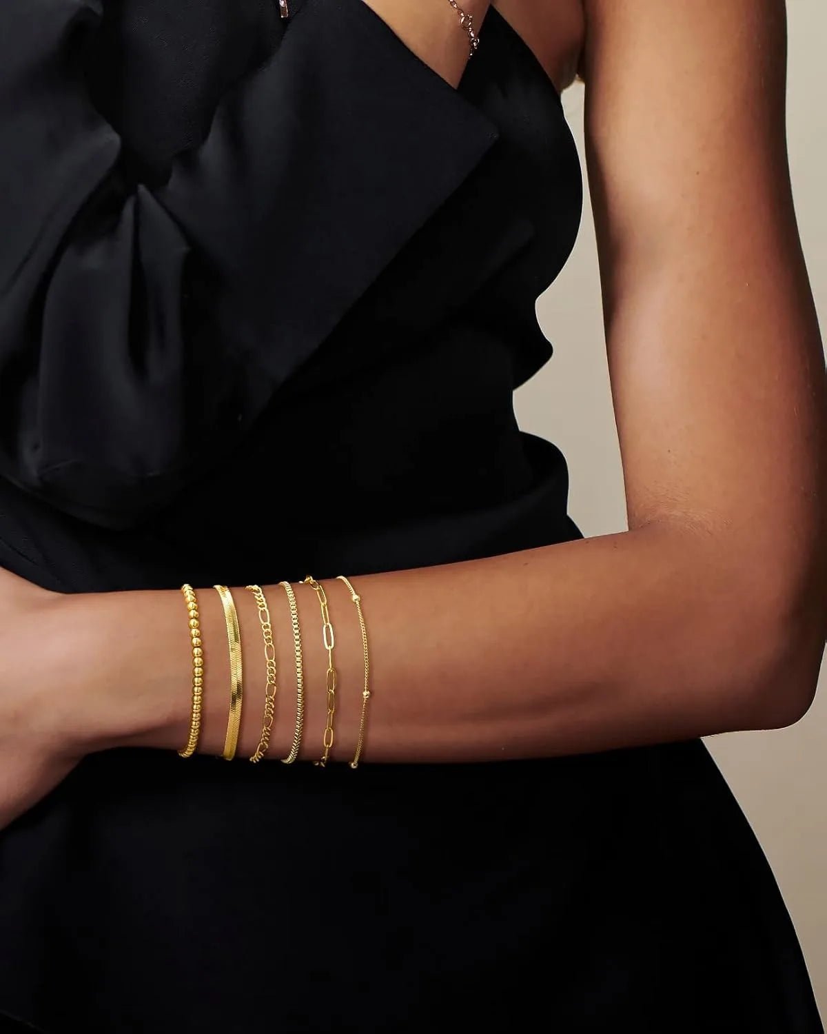 💎 Ensemble Bijoux Plaqué Or 14 Carats - Bracelets Imperméables Femme - FoytiShop
