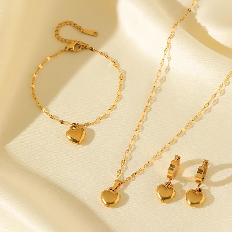Ensemble bracelets boucles d'oreilles pour les femmes nouveau à la mode - FoytiShop
