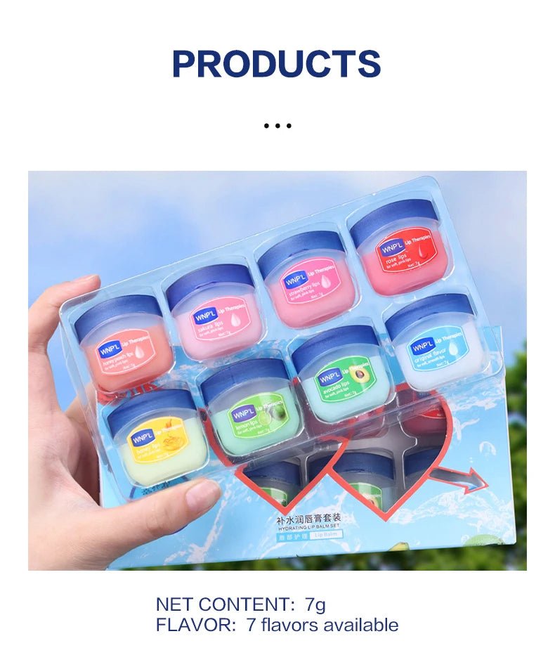 ✨ Ensemble de Baumes à Lèvres Hydratants - 4/6/8 Pièces Base Végétale - FoytiShop