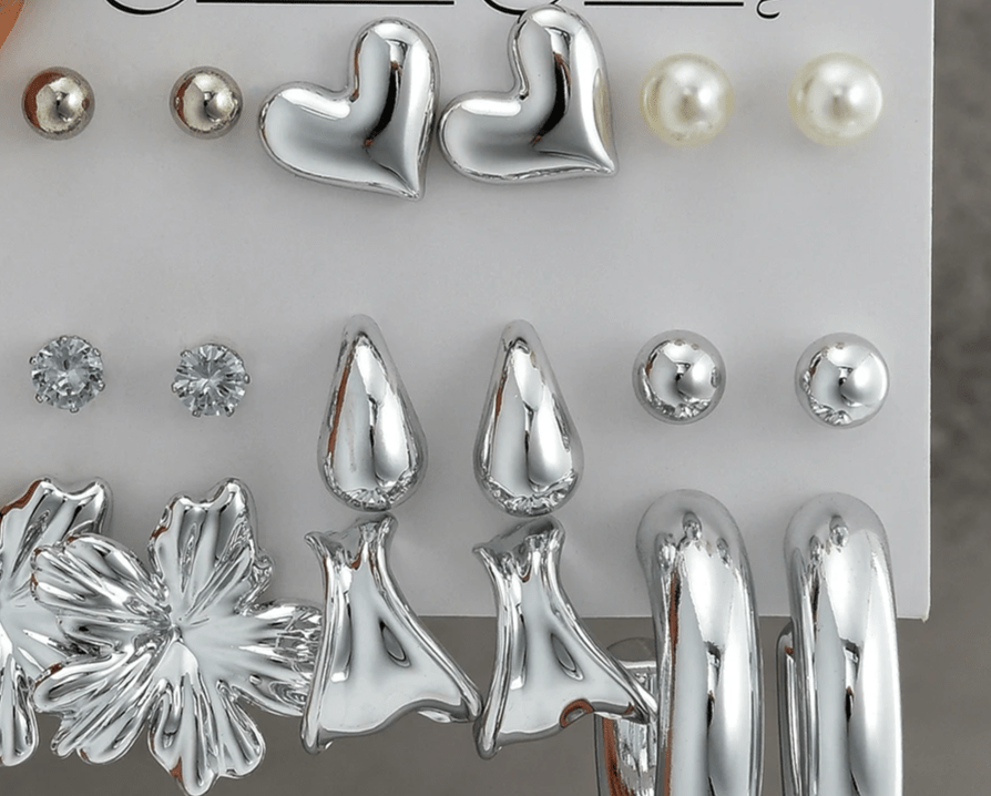 Ensemble de boucles d'oreilles bohème en forme de cœur pour femmes - FoytiShop