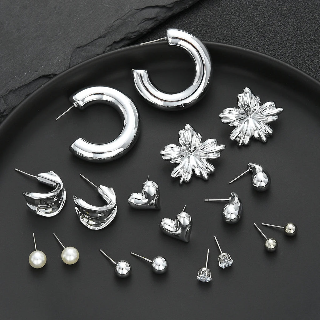 Ensemble de boucles d'oreilles bohème en forme de cœur pour femmes - FoytiShop