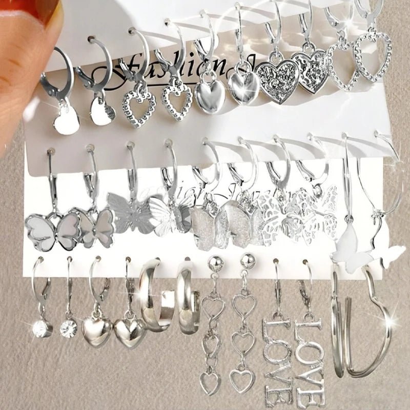 Ensemble de boucles d'oreilles simples et créatives pour femmes - FoytiShop