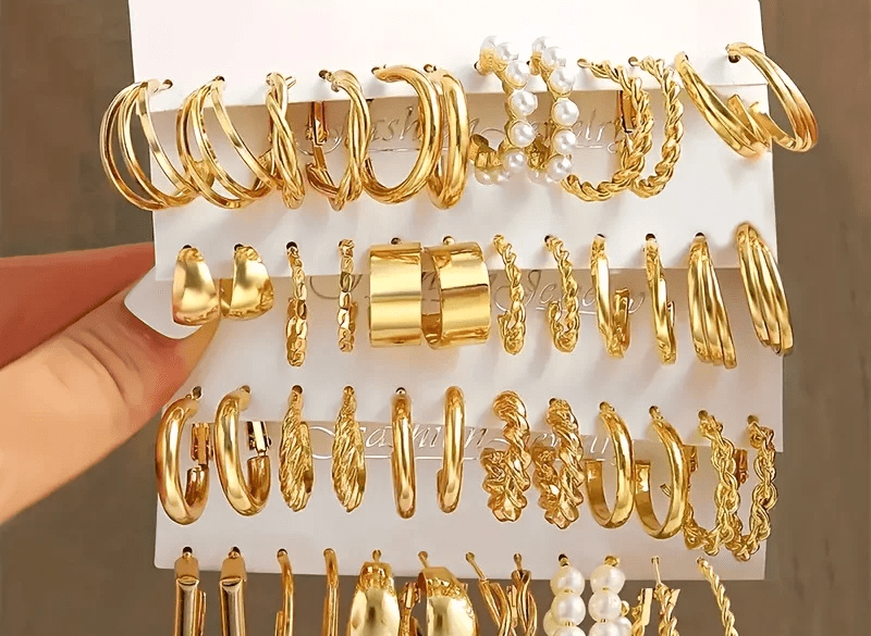 Ensemble de boucles d'oreilles simples et créatives pour femmes - FoytiShop
