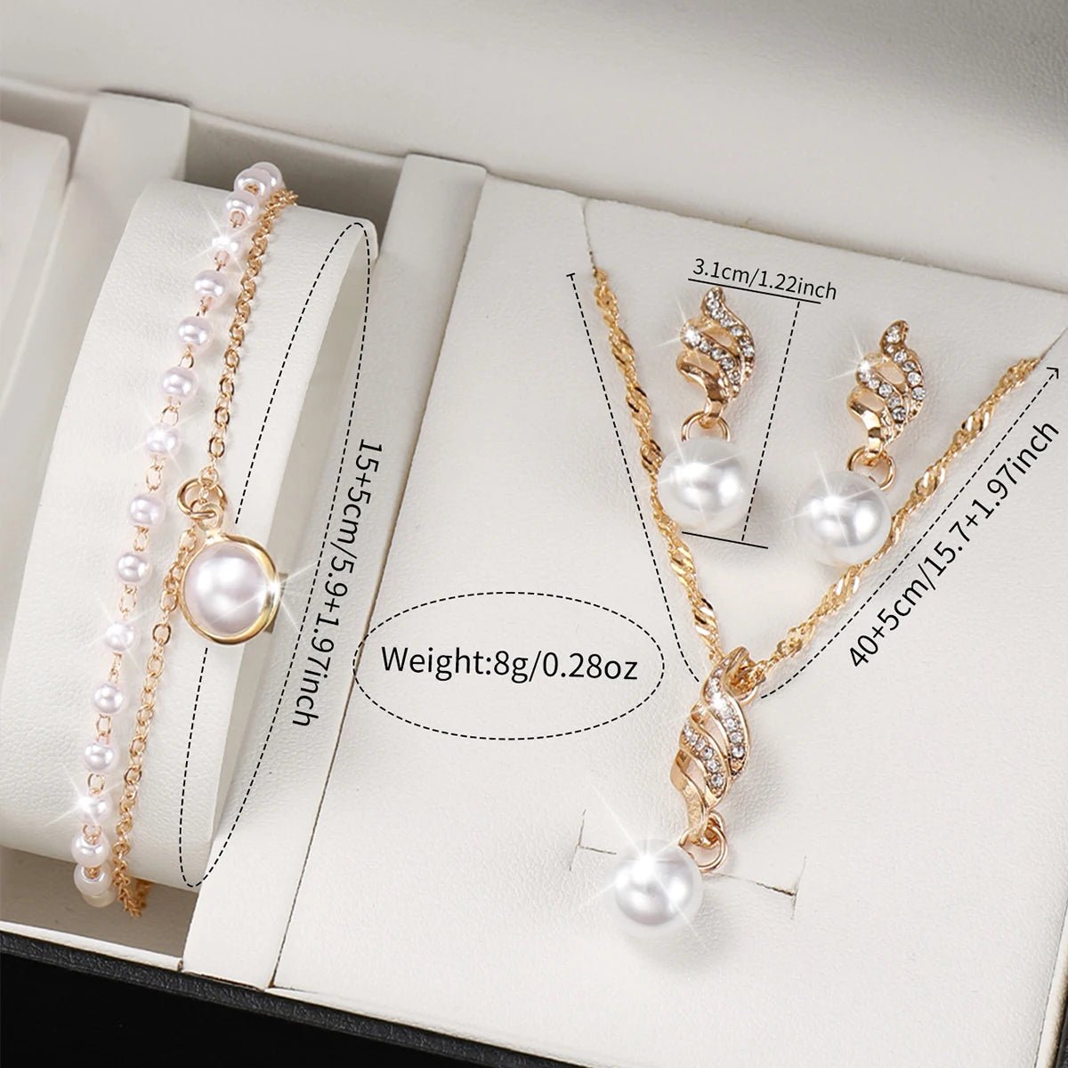⌚ Ensemble Montre Quartz et Bijoux Diamant - 5/6 Pièces Femme - FoytiShop