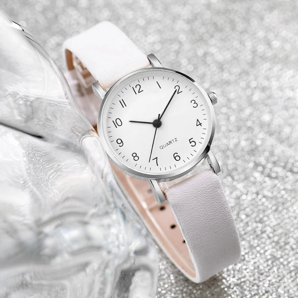 ⌚ Ensemble Montre Quartz et Bijoux Diamant - 5/6 Pièces Femme - FoytiShop