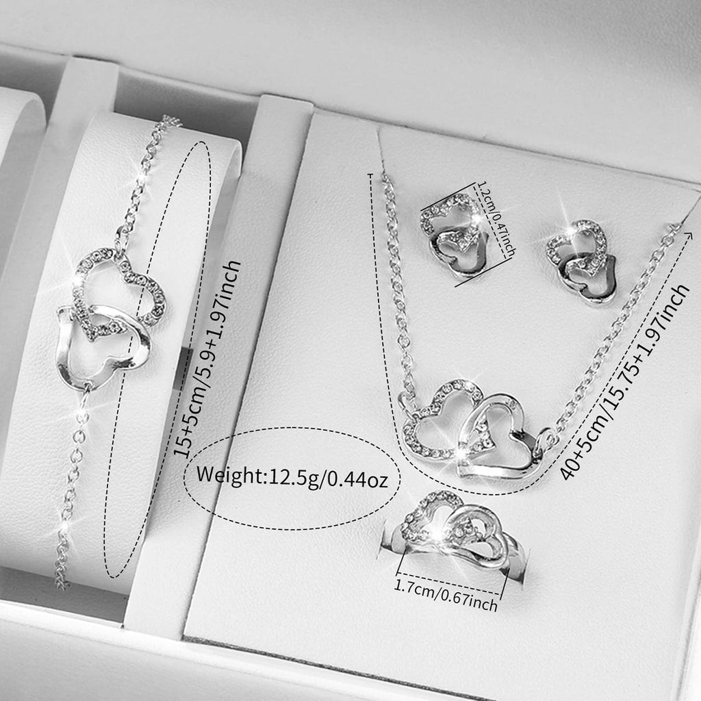⌚ Ensemble Montre Quartz et Bijoux Diamant - 5/6 Pièces Femme - FoytiShop
