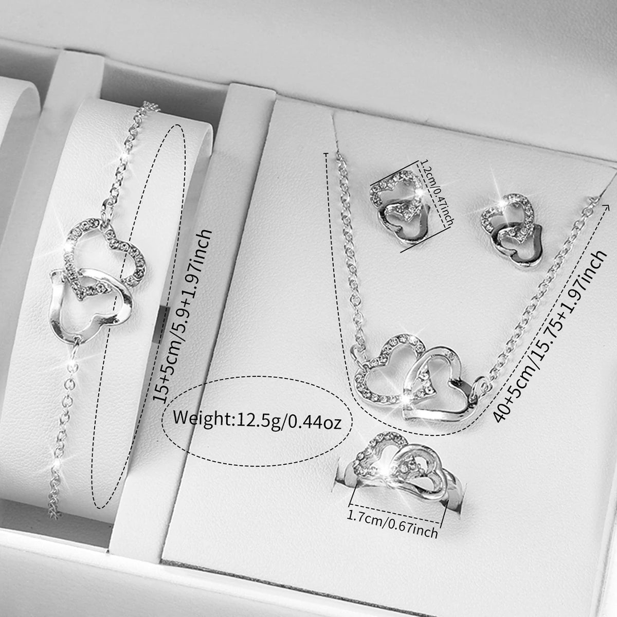 ⌚ Ensemble Montre Quartz et Bijoux Diamant - 5/6 Pièces Femme - FoytiShop