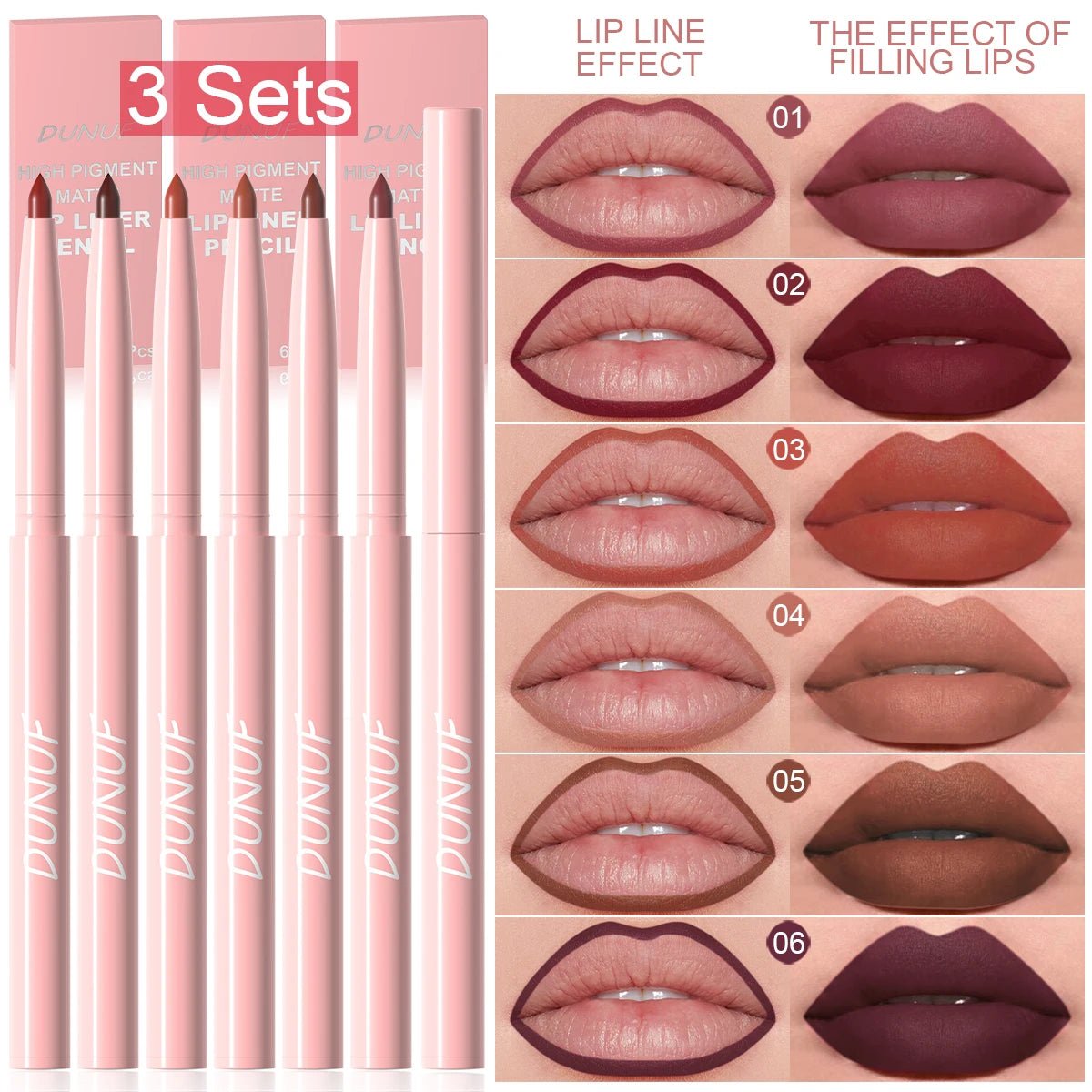 Ensemble Stylos Lèvres Longue Durée - FoytiShop