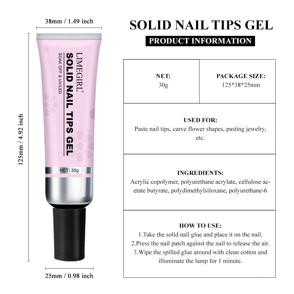 Gel Colle à Ongles UV Forte Adhésion - 20ml/30ml - FoytiShop