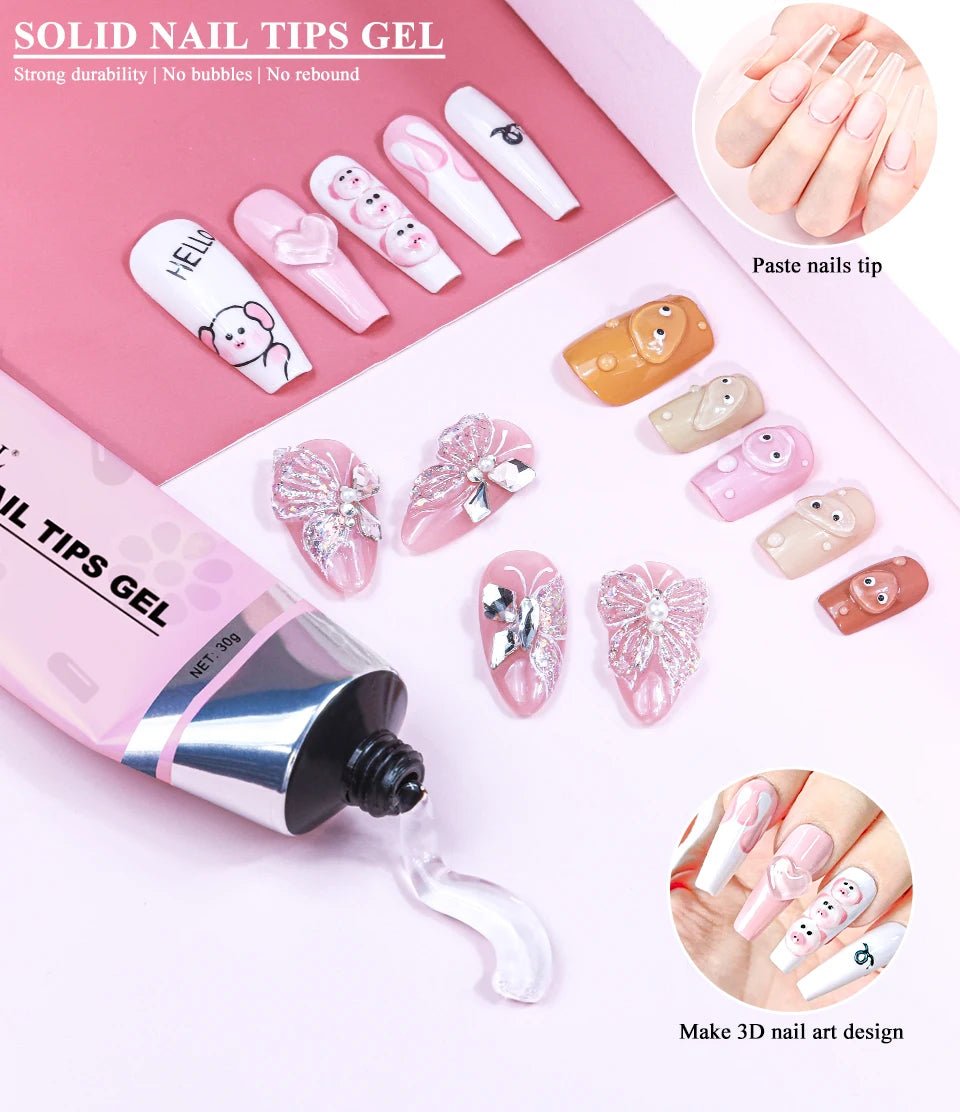 Gel Colle à Ongles UV Forte Adhésion - 20ml/30ml - FoytiShop