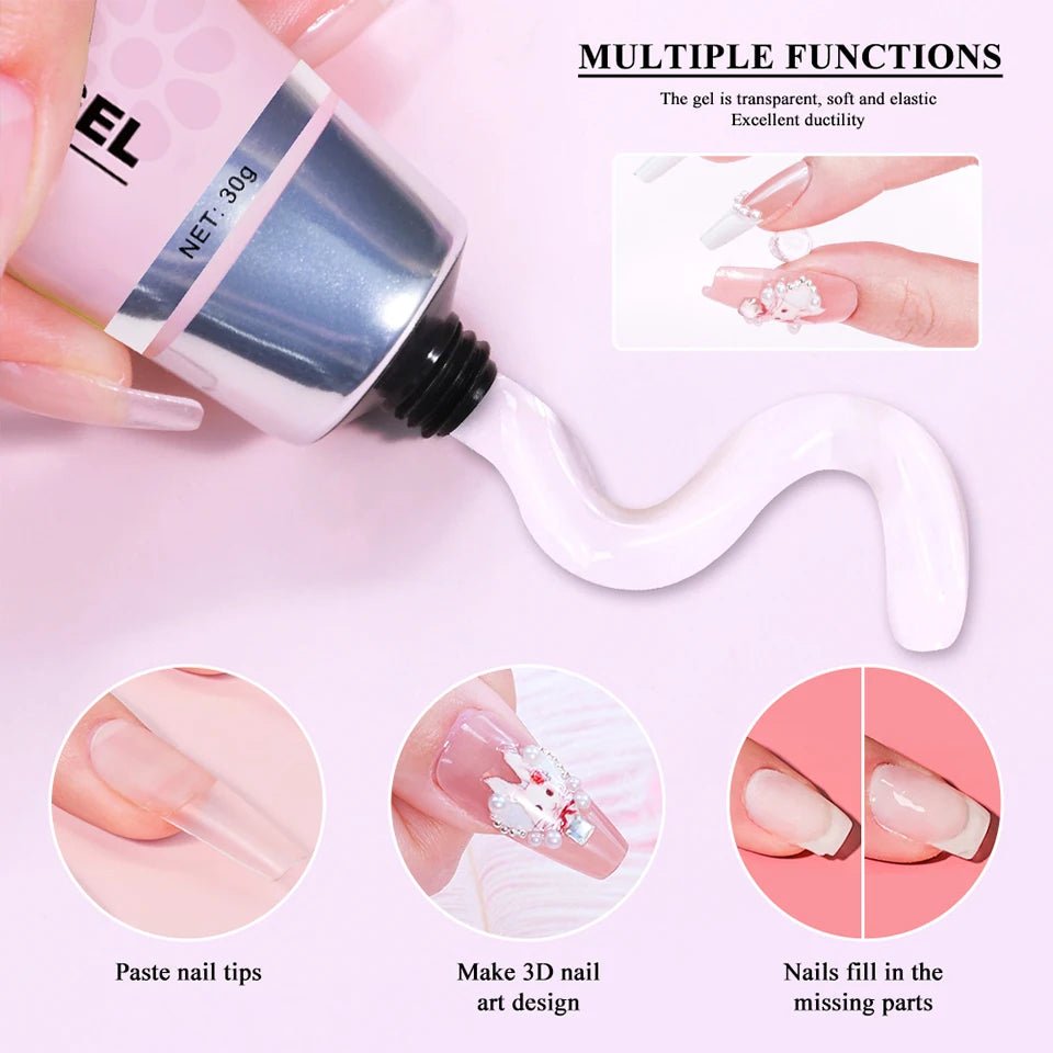 Gel Colle à Ongles UV Forte Adhésion - 20ml/30ml - FoytiShop