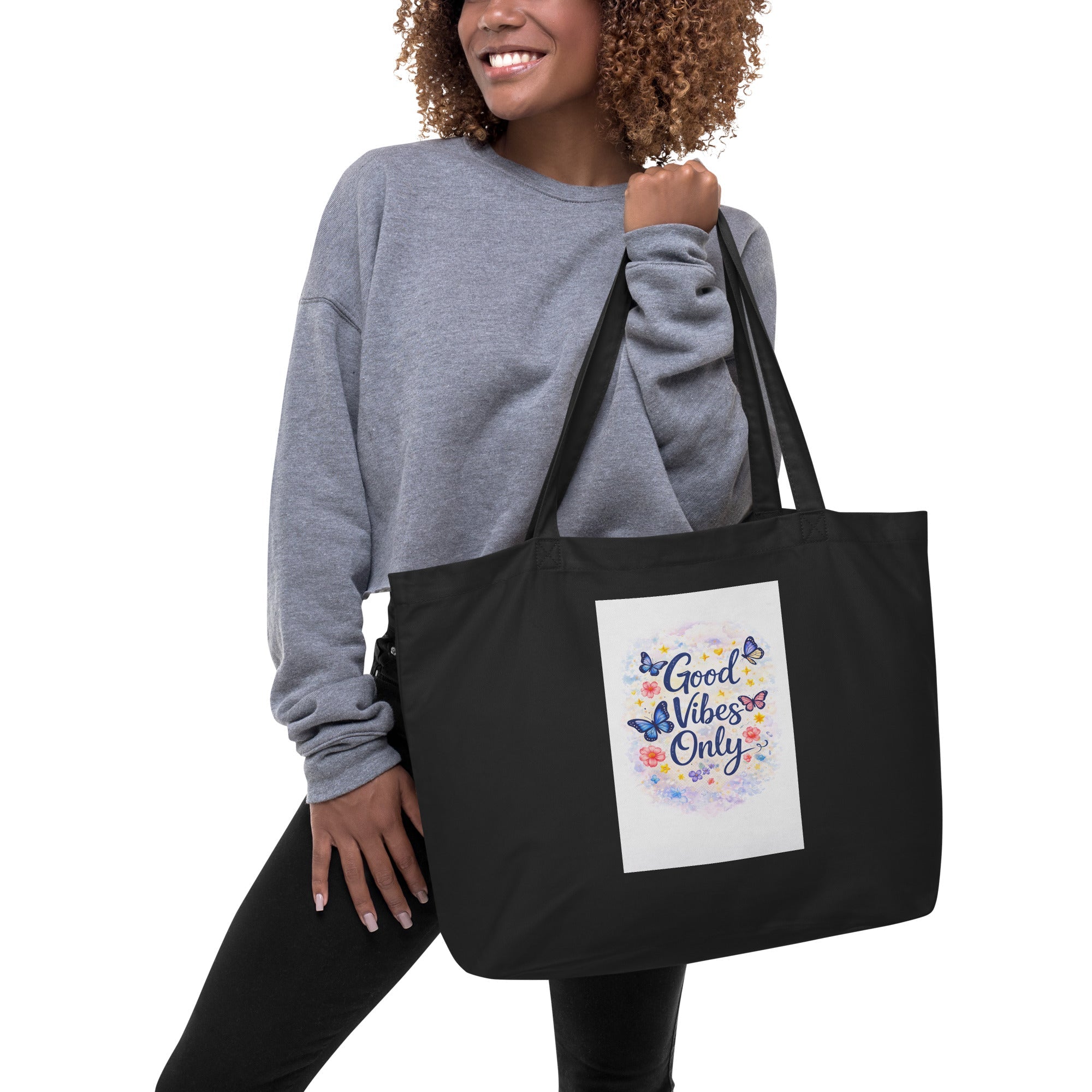 Grand Tote Bag Bio en Coton Écologique 23L - FoytiShop
