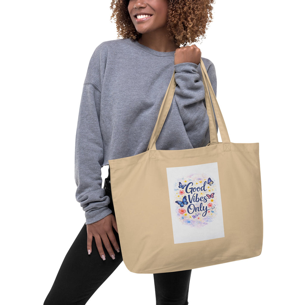 Grand Tote Bag Bio en Coton Écologique 23L - FoytiShop