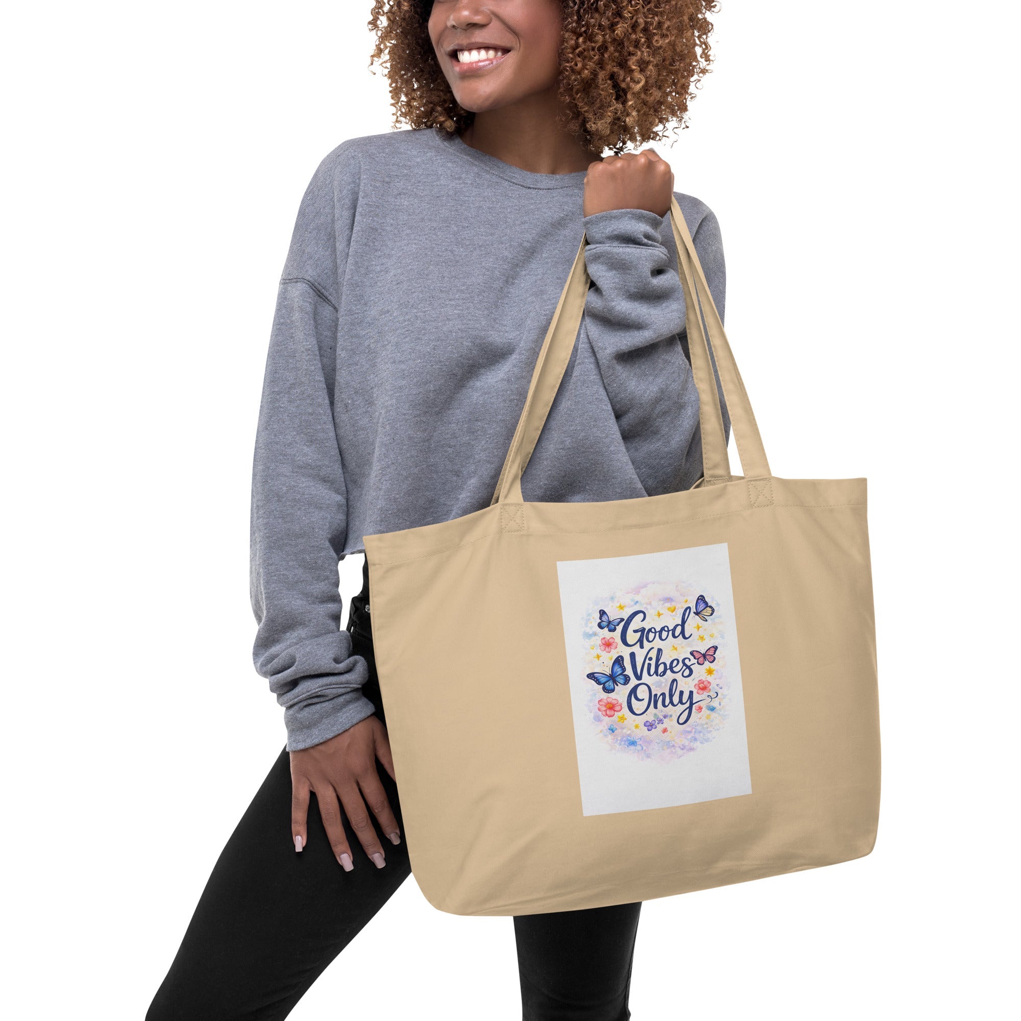 Grand Tote Bag Bio en Coton Écologique 23L - FoytiShop