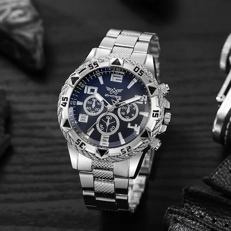 Hommes Reloj marque de luxe montres pour hommes mode haute qualité luxe Simple montre - bracelet affaires plein acier sport mâle horloge - FoytiShop