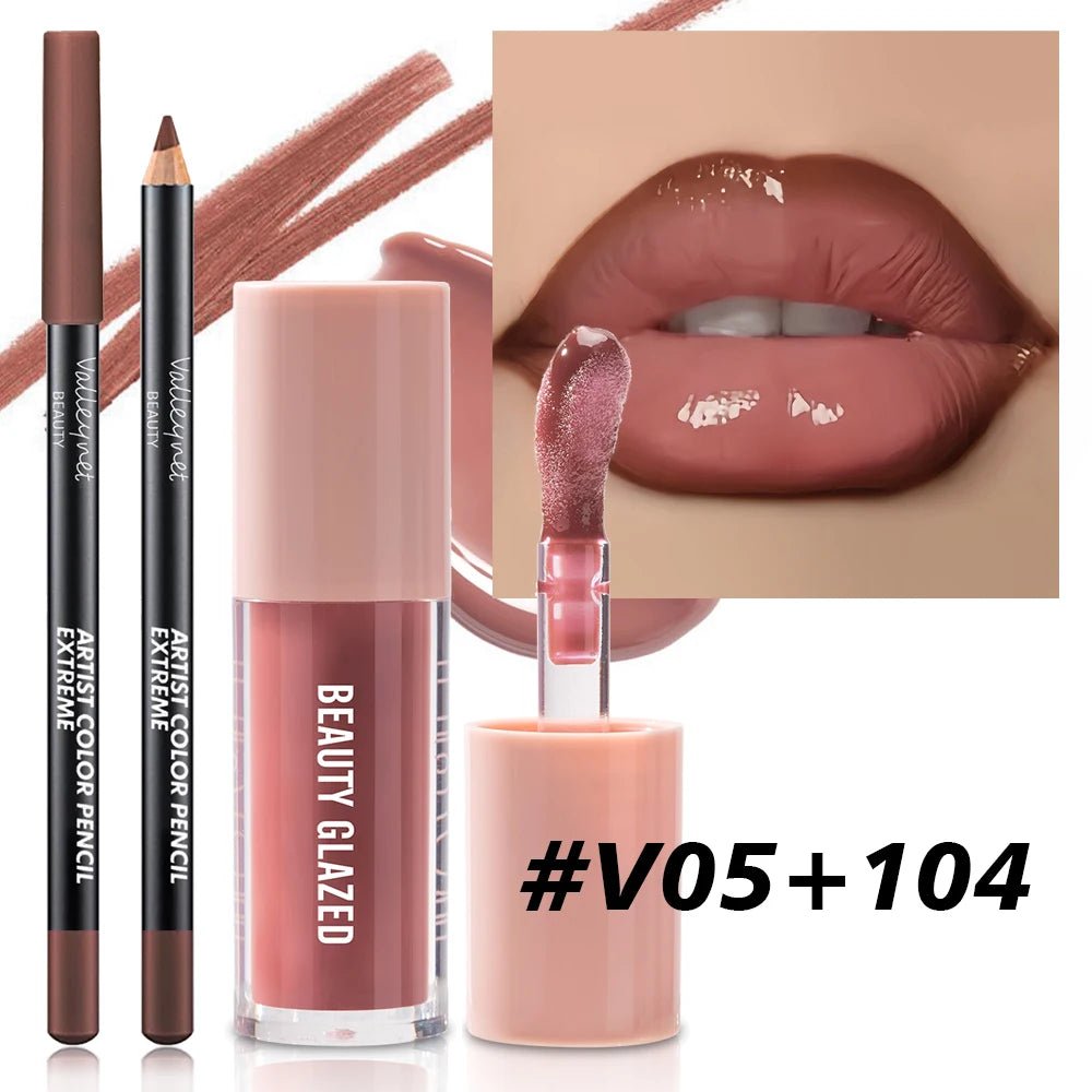 Maquillage Lèvres Texture Velours - Ensemble 2 Pièces - FoytiShop