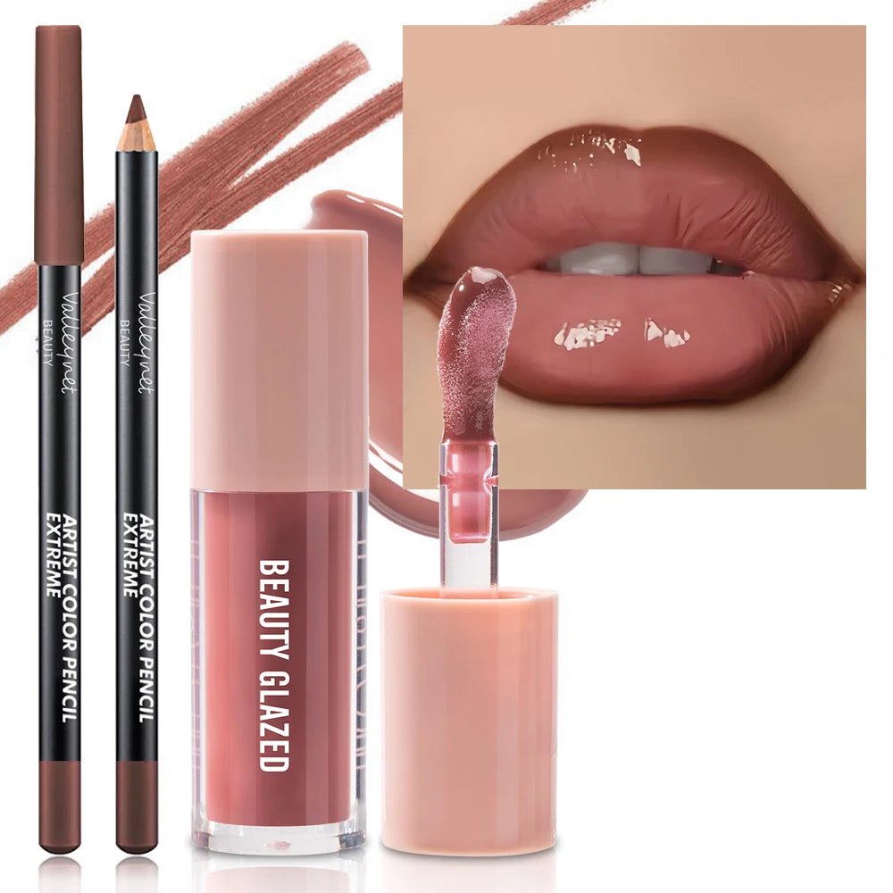 Maquillage Lèvres Texture Velours - Ensemble 2 Pièces - FoytiShop