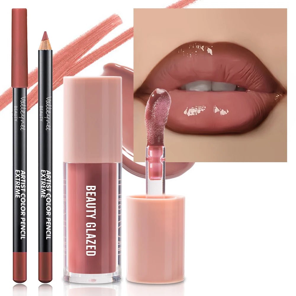 Maquillage Lèvres Texture Velours - Ensemble 2 Pièces - FoytiShop