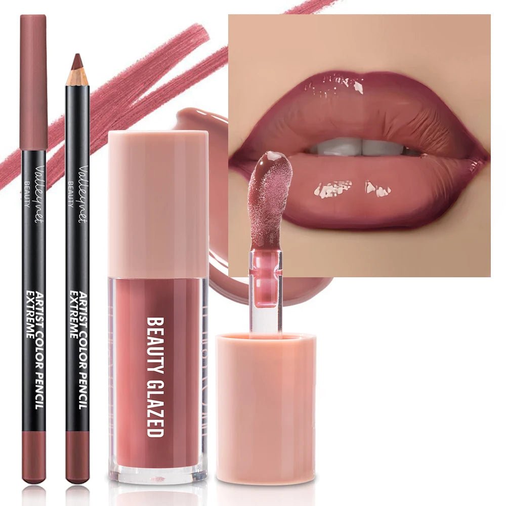 Maquillage Lèvres Texture Velours - Ensemble 2 Pièces - FoytiShop