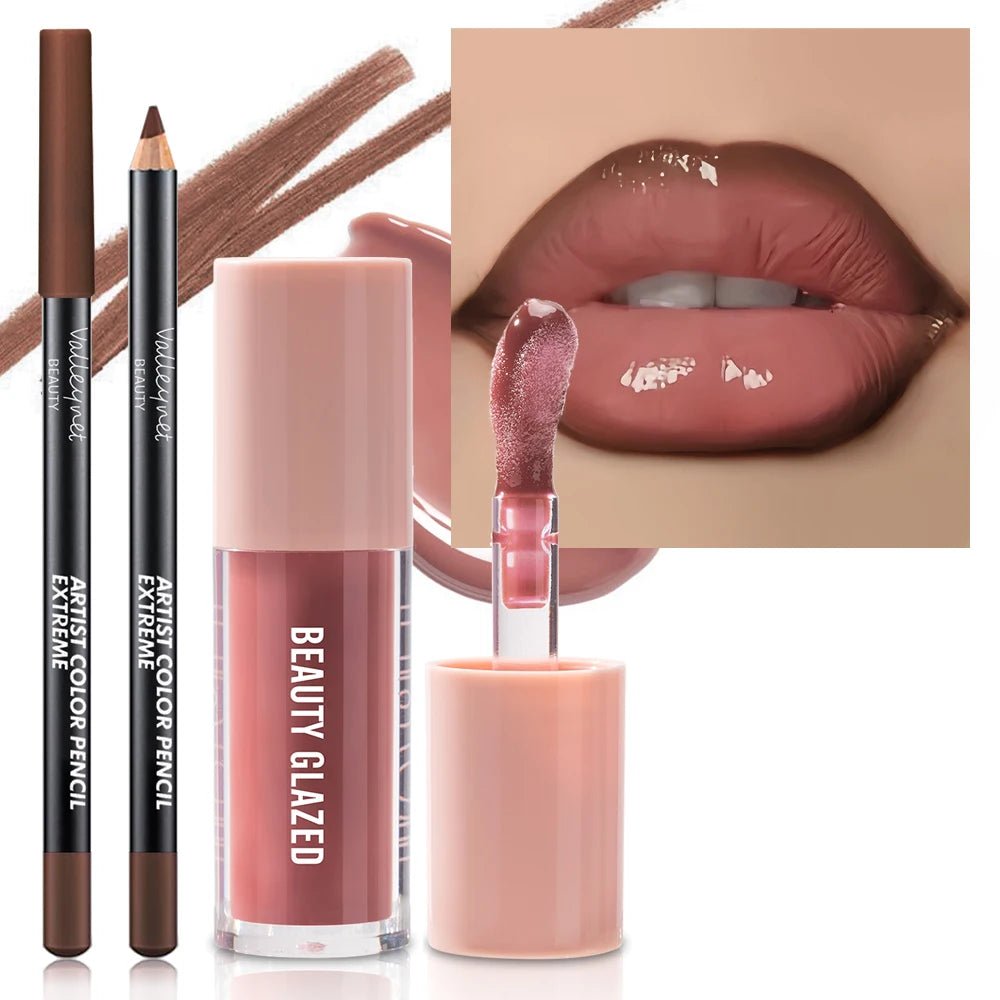 Maquillage Lèvres Texture Velours - Ensemble 2 Pièces - FoytiShop