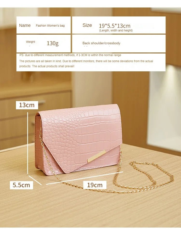 Mini Sac Bandoulière Luxe Blanc - Cuir PU Loquet Élégant Femme - FoytiShop