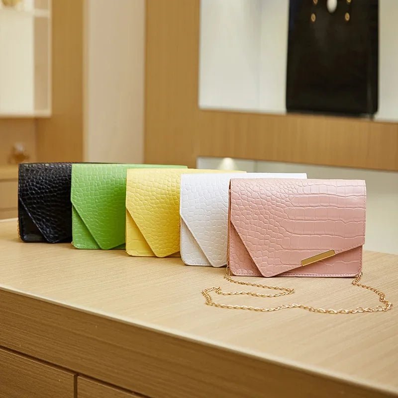 Mini Sac Bandoulière Luxe Blanc - Cuir PU Loquet Élégant Femme - FoytiShop