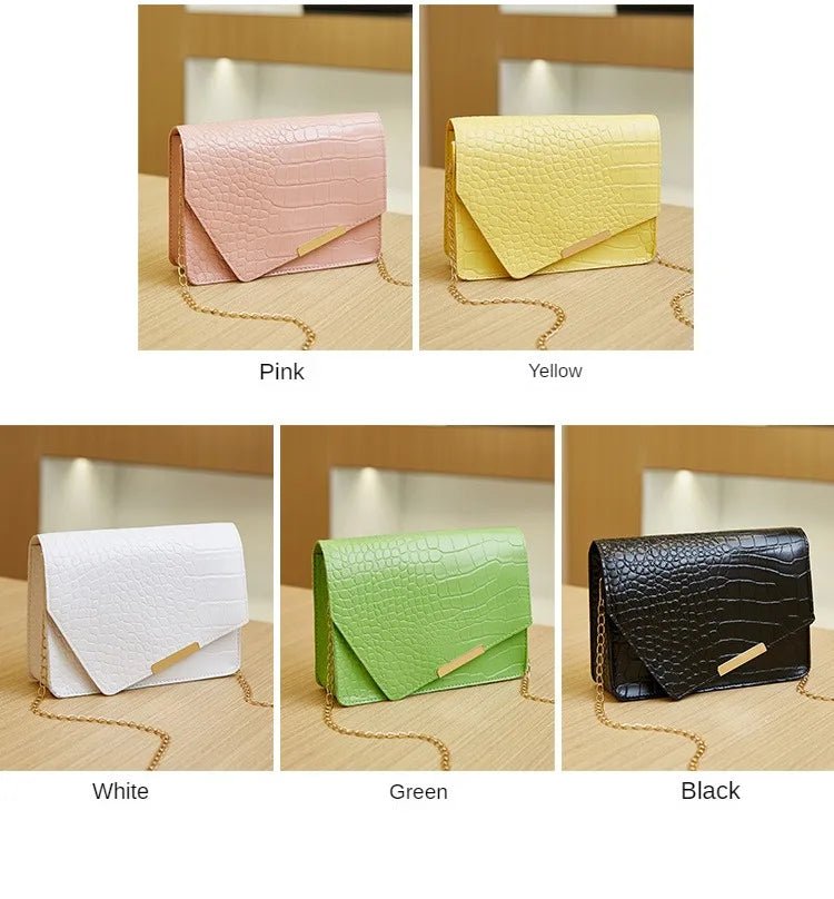 Mini Sac Bandoulière Luxe Blanc - Cuir PU Loquet Élégant Femme - FoytiShop