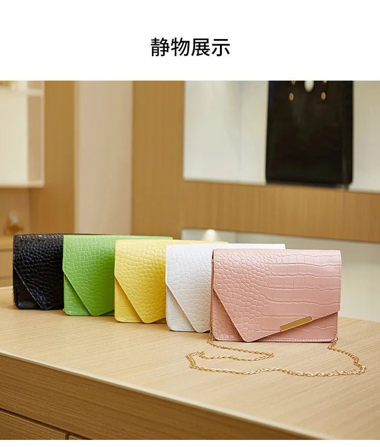 Mini Sac Bandoulière Luxe Blanc - Cuir PU Loquet Élégant Femme - FoytiShop