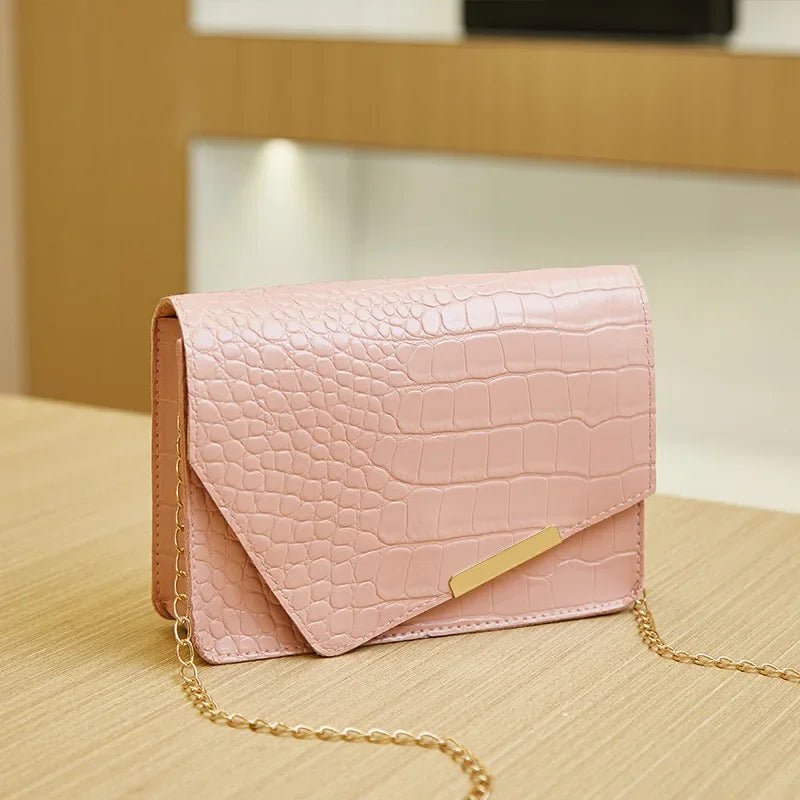 Mini Sac Bandoulière Luxe Blanc - Cuir PU Loquet Élégant Femme - FoytiShop