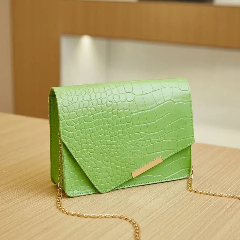 Mini Sac Bandoulière Luxe Blanc - Cuir PU Loquet Élégant Femme - FoytiShop
