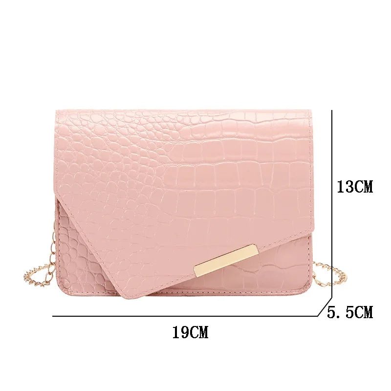Mini Sac Bandoulière Luxe Blanc - Cuir PU Loquet Élégant Femme - FoytiShop