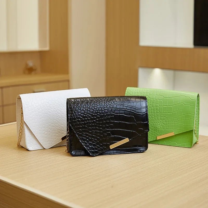 Mini Sac Bandoulière Luxe Blanc - Cuir PU Loquet Élégant Femme - FoytiShop