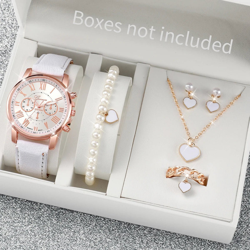 Montre à quartz avec bracelet en cuir pour femme - FoytiShop