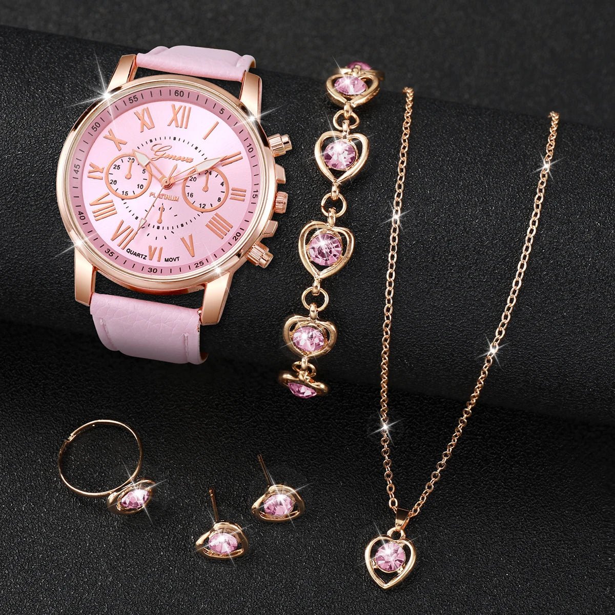 Montre à quartz avec bracelet en cuir pour femme - FoytiShop
