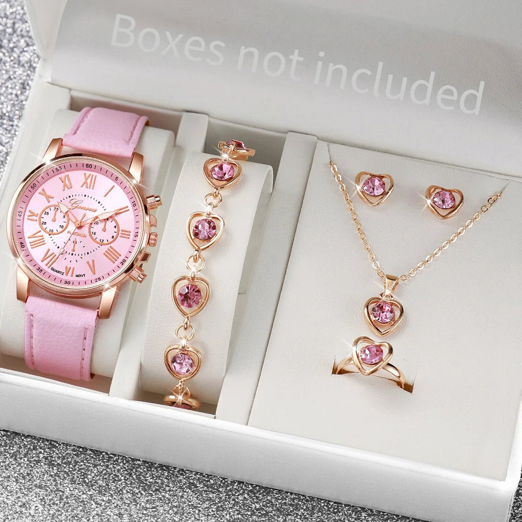 Montre à quartz avec bracelet en cuir pour femme - FoytiShop