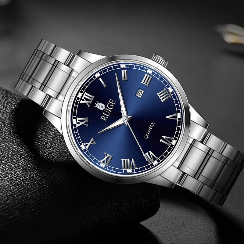 Montre - bracelet étanche pour homme, échelle romaine, minimaliste, célèbre, veilleuse - FoytiShop
