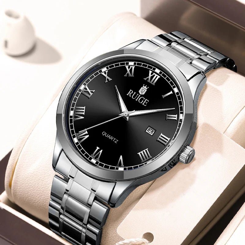 Montre - bracelet étanche pour homme, échelle romaine, minimaliste, célèbre, veilleuse - FoytiShop