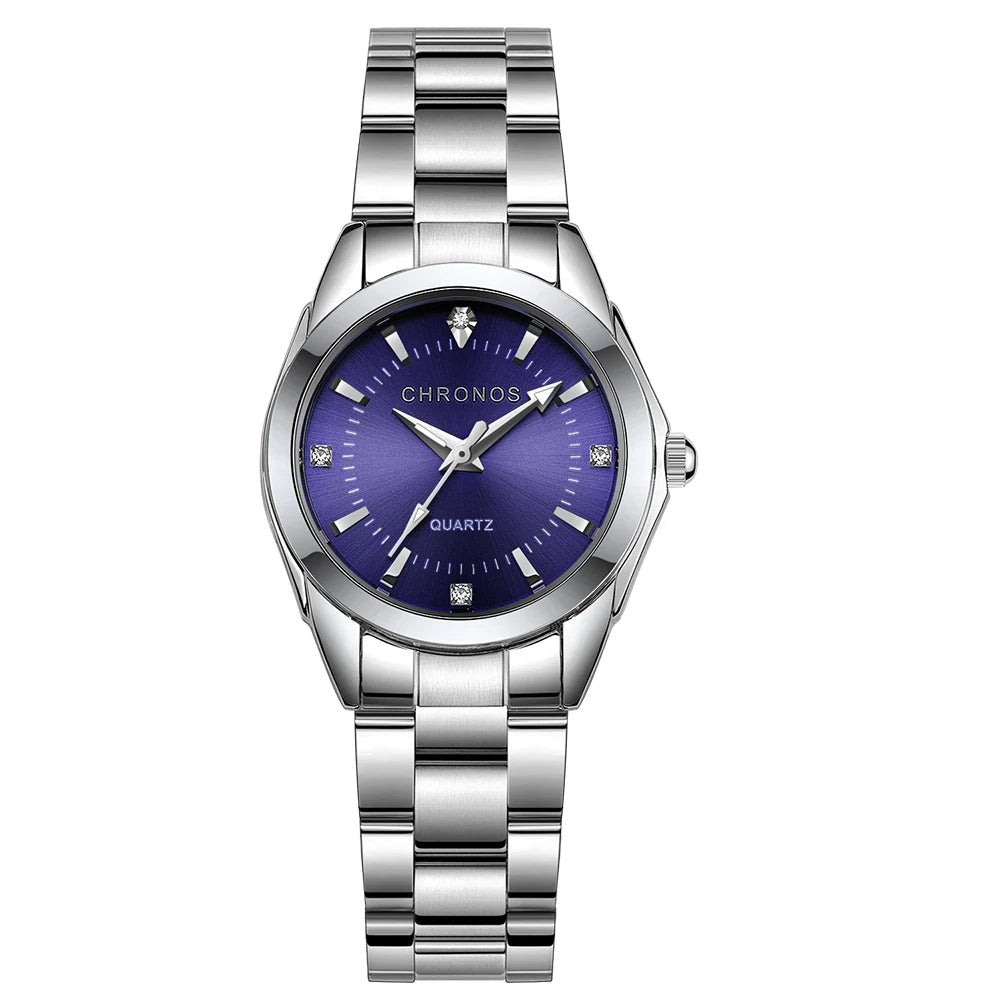 Montre - Bracelet Femme Élégante Luxe - Acier Inoxydable Quartz Cadeau - FoytiShop