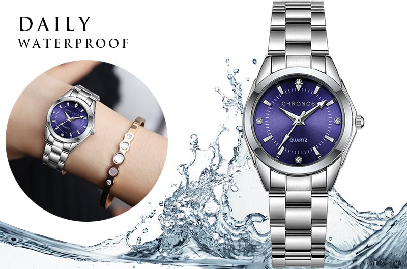 Montre - Bracelet Femme Élégante Luxe - Acier Inoxydable Quartz Cadeau - FoytiShop
